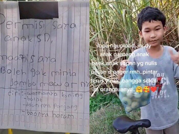 Ijin Minta Jambu Lewat Surat, Anak SD Ini Menyindir Para Koruptor