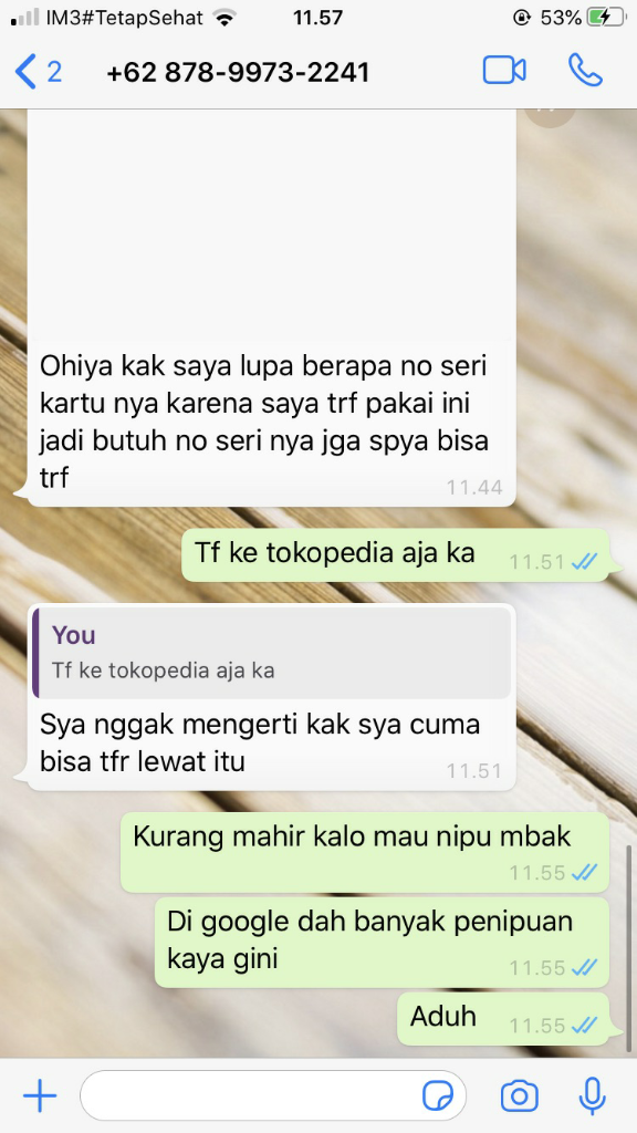 PENIPU ONLINE SHOP! HATI HATI GAN!!!