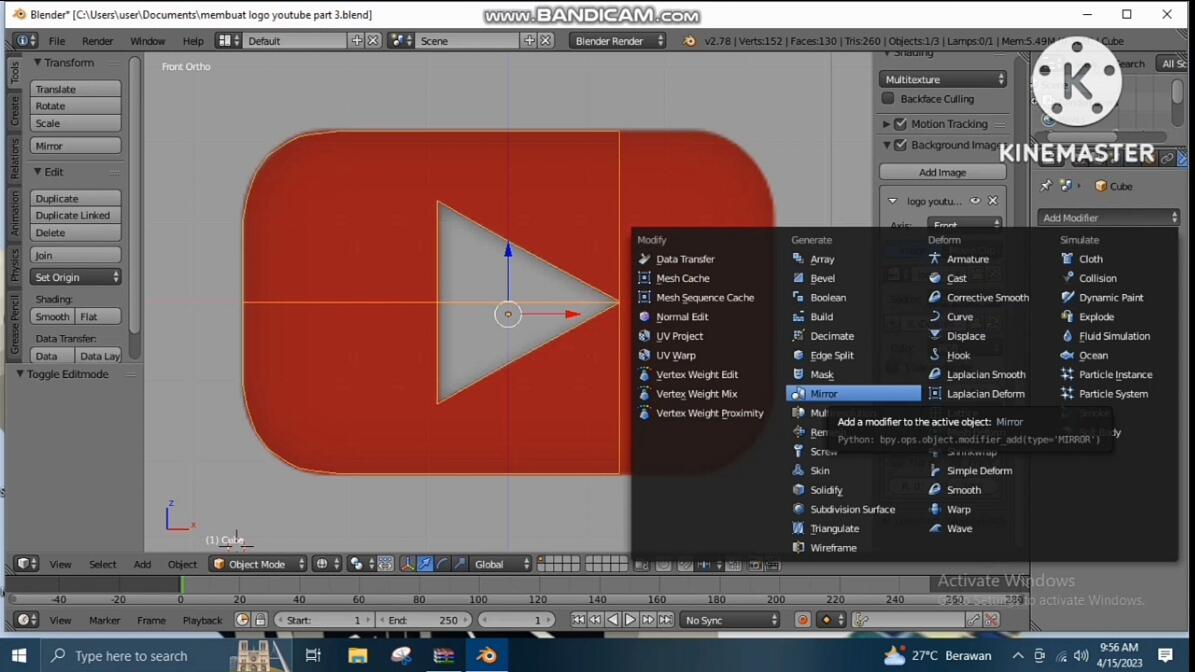 Cara Menggandakan Objek 3D