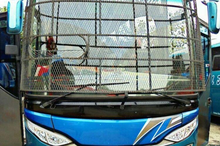 Kenapa Sih Bus Sumatera Banyak Yang Memakai Tameng? 