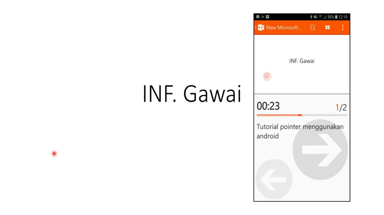 Tutorial Mengpakai Android Sebagai Pointer Untuk Presentasi