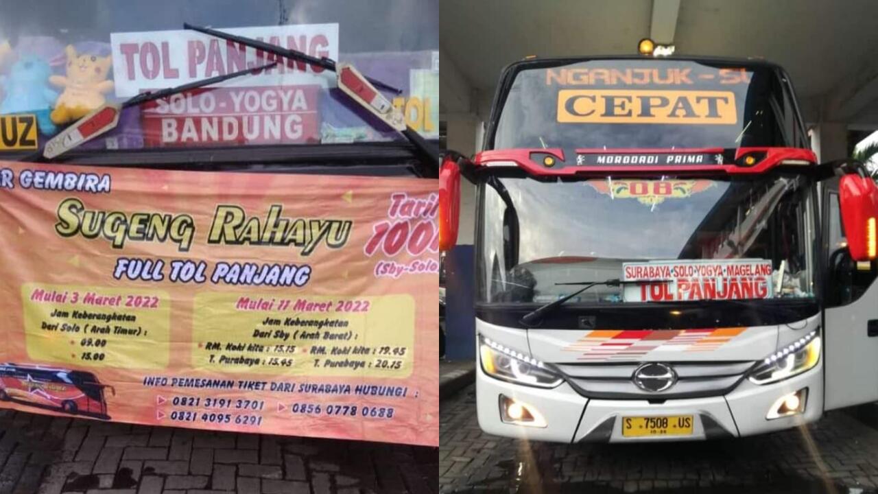 [Info Bus] Sugeng Rahayu & Eka Buka Rute Surabaya - Solo Full Tol