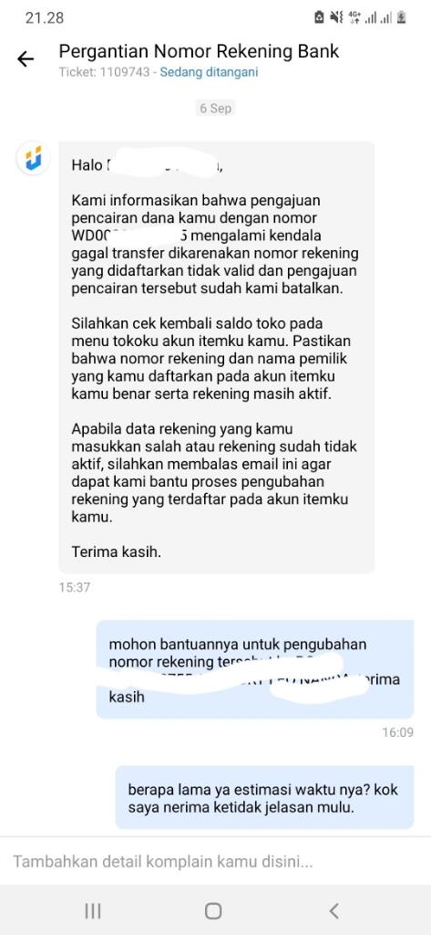 pihak itemku mengerjakan kecurangan