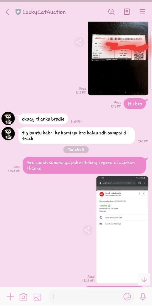 Surat tebuka LuckycatAuction (DANA GAK CAIR) 