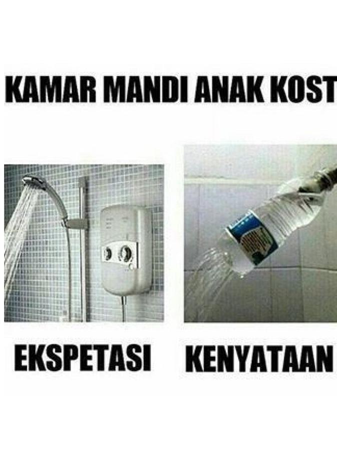 Shower ala Anak Kos, Kreatif & Lucu!