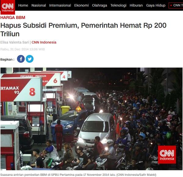 Balada Subsidi BBM dari Masa ke Masa