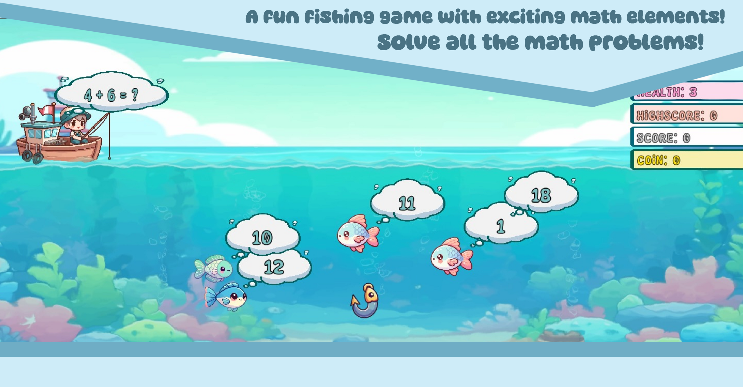 Fishermath: Game Memancing dengan soal Matematika!