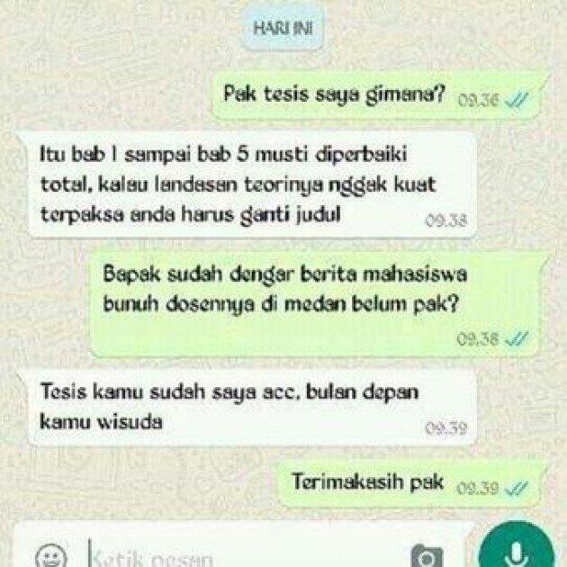 Chat Dosen Yang Nggak Buat Bosan :D