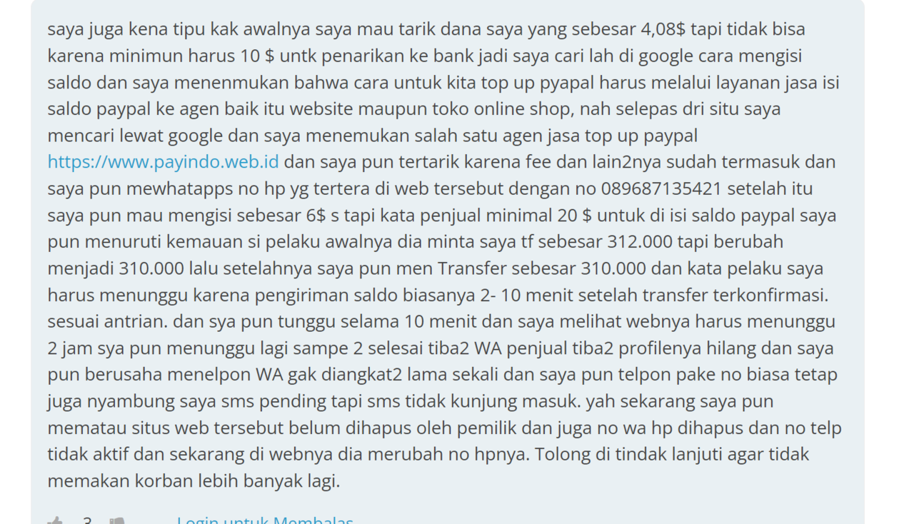 Hati-Hati dengan situs https://topbalancepp.com adalah PENIPU Jual beli saldo PayPal