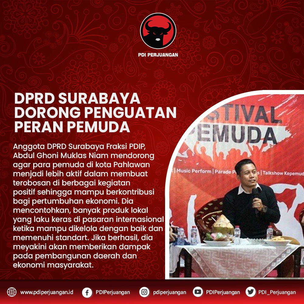 Fraksi PDIP DPRD Surabaya Dorong Penguatan Peran Pemuda
