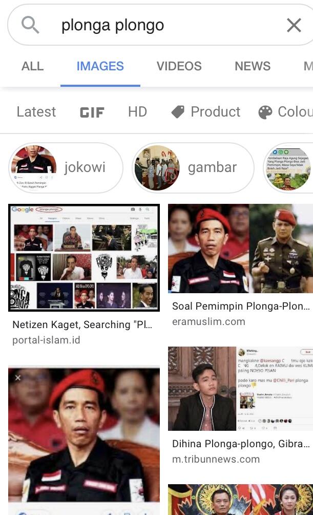 [tidak sopan] Presiden kita disebut tukang plonga-plongo