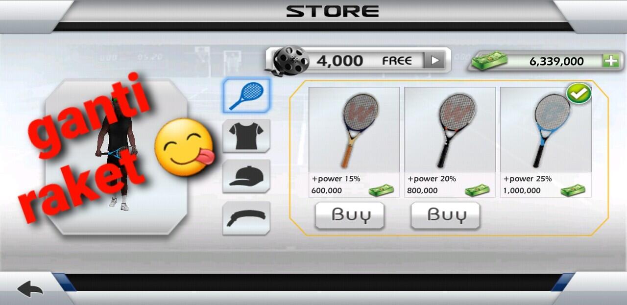 Bertanding Semua Turnamen di Game Tennis 3D