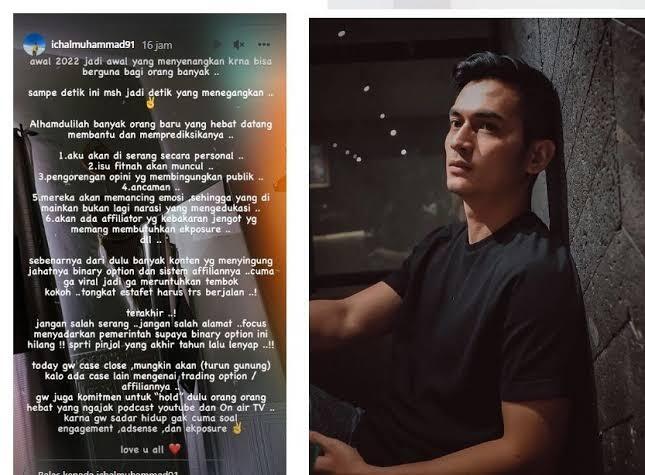 Ichal Muhammad, Speak Up Tentang Affiliator Binary Option. 