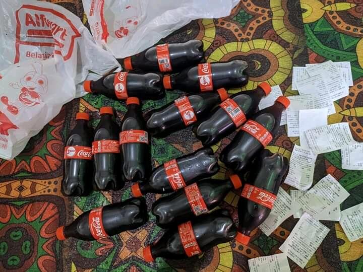 BAYAR COCA COLA DENGAN SCREENSHOTS