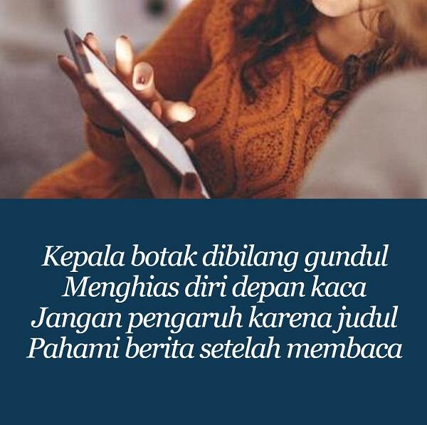 14 Pantun Bijak Baca Berita