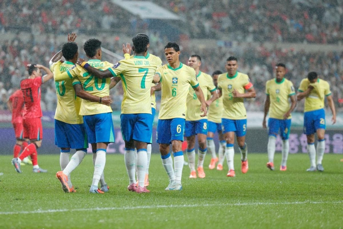 Brasil menang telak 5-0 atas Korea Selatan