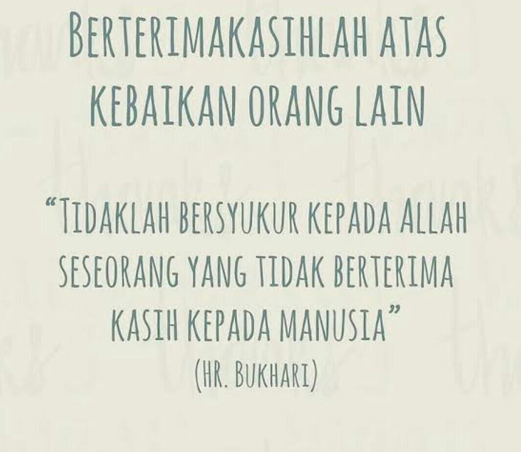 Pentingnya Mengucapkan TerimaKasih