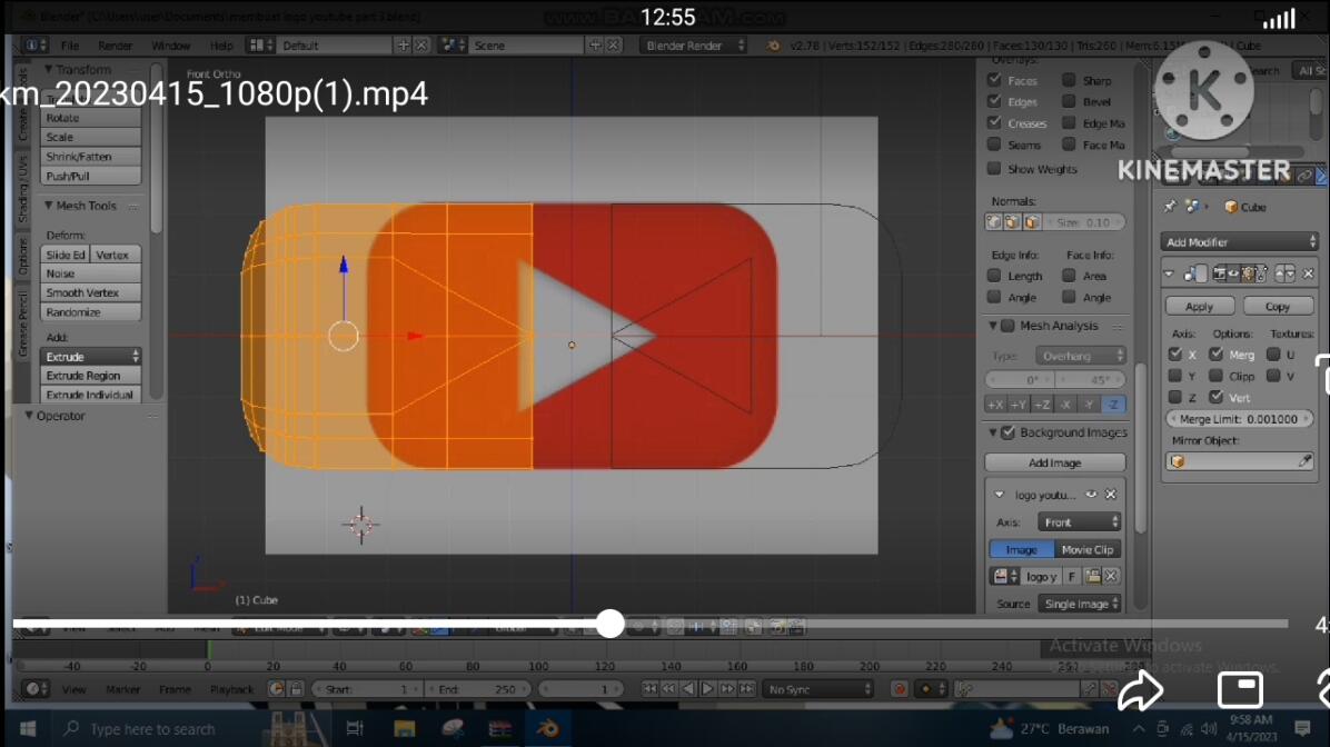 Cara Menggandakan Objek 3D