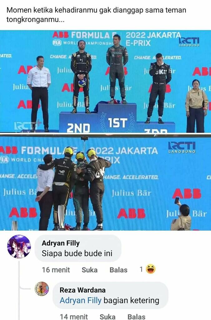 Kejadian Kocak Bikin Ngakak Di Podium Formula E