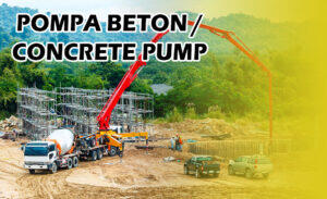 JENIS DAN UKURAN POMPA BETON ATAU CONCRETE PUMP