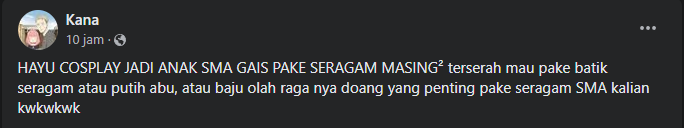 Serial yg Cocok untuk Cosplay jadi Anak SMA