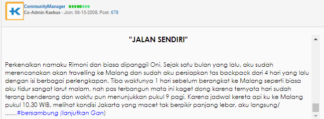 TABUNGAN KASKUS Come Back..Langsung ke TKP Gan