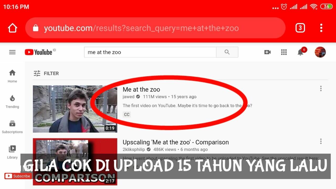 Video Yang Pertama Kali di Upload ke Youtube