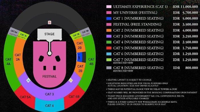 Link War Tiket Coldplay 19 Mei 2023 
