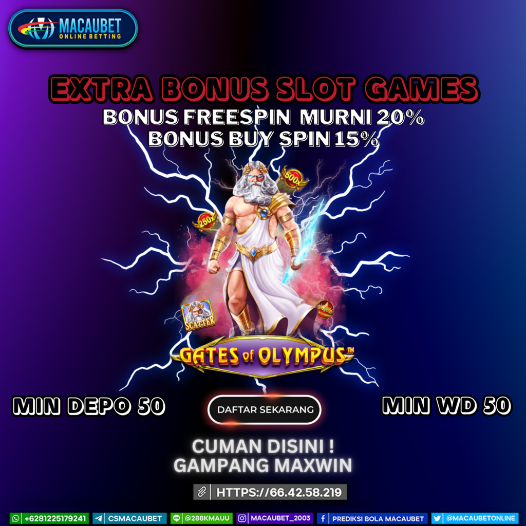 Macaubet - situs terpercaya & terbesar sejak 2003