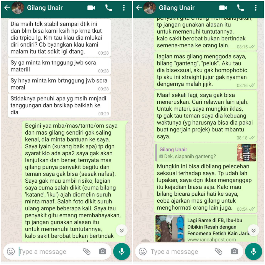 Predator Fetish Kain Jarik Berkedok Riset Akdemik 