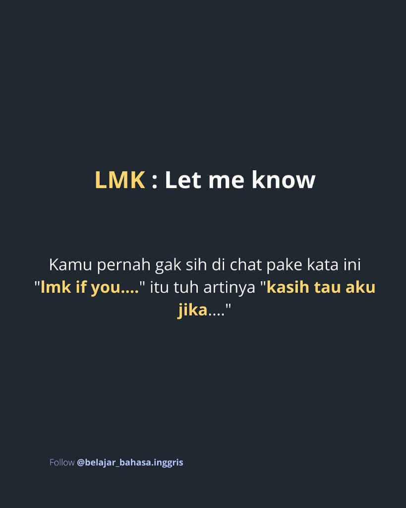 4 Singkatan Yang Bikin Kamu Gaul