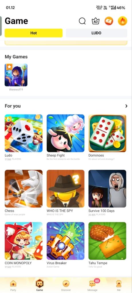 Game Werewop Hago