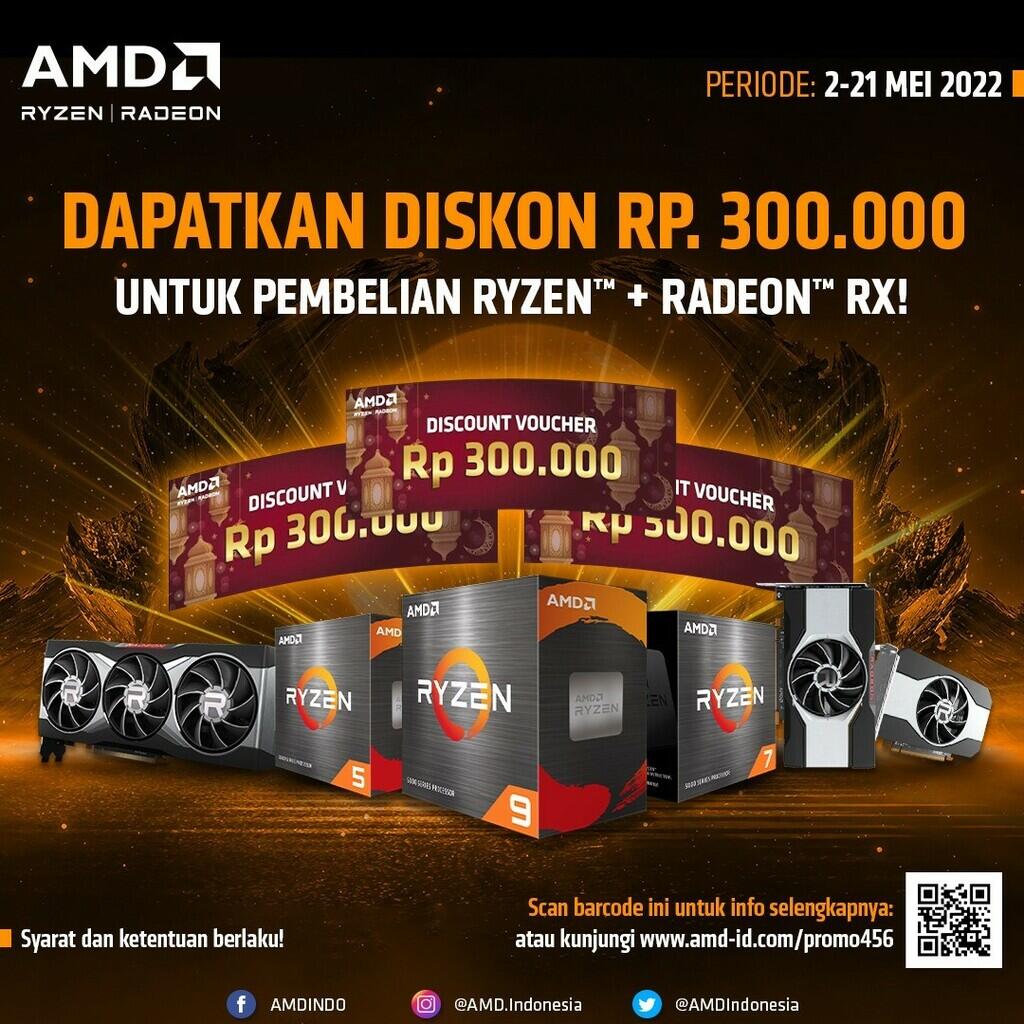 Ada Diskon Hingga 300 Ribu Buat Beli Prosesor & VGA AMD Lho!