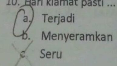 7 Jawaban Siswa Kocak Saat Ujian