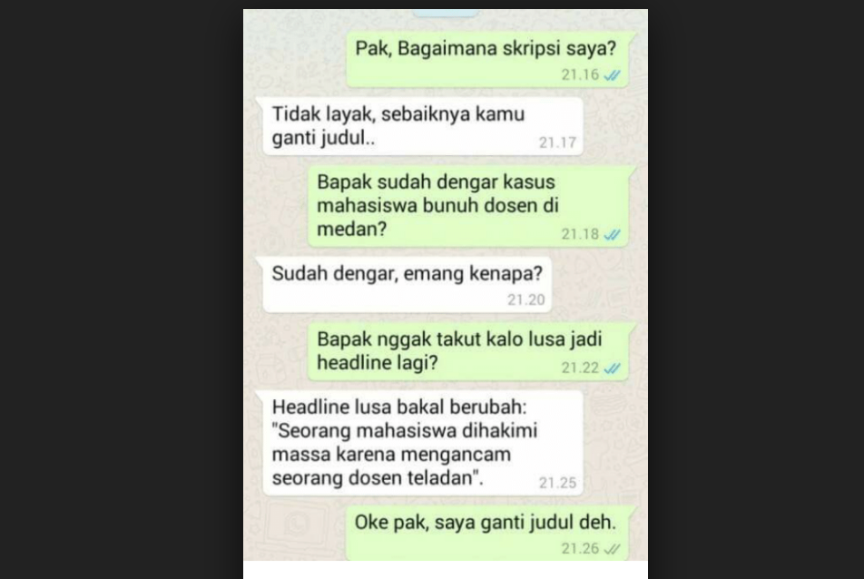 Chat Dosen Yang Nggak Buat Bosan :D