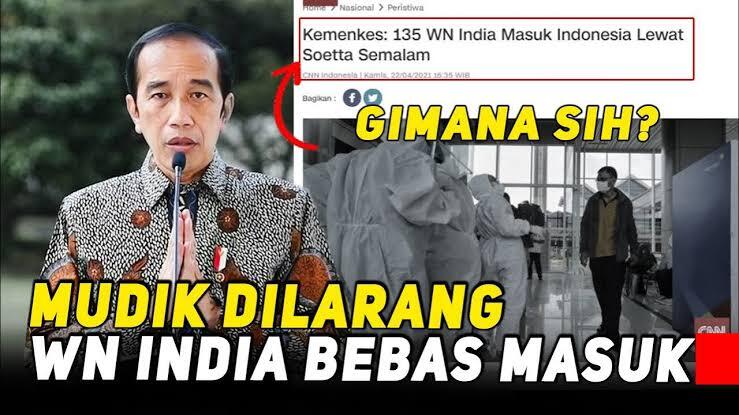 Mudik Dilarang, WNA India Datang Siapa Yang Senang? 