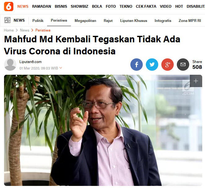 Pemerintah Indonesia dalam COVID-19