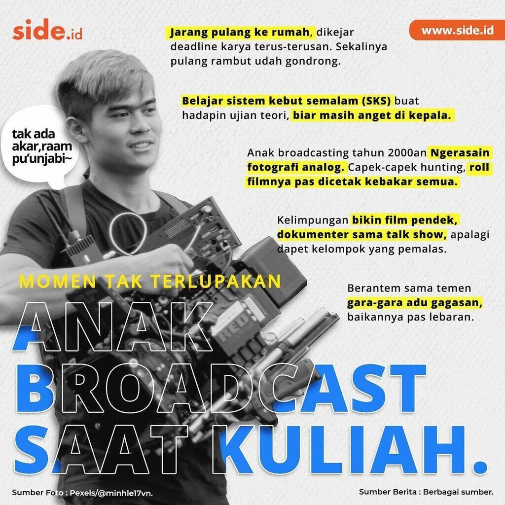 Momen Tak Terlupakan Anak Broadcast Saat Kuliah