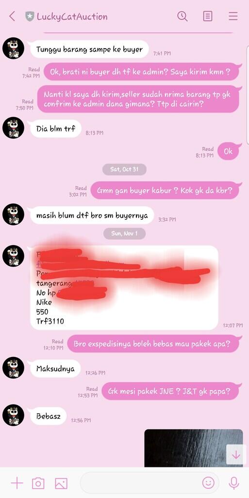 Surat tebuka LuckycatAuction (DANA GAK CAIR) 