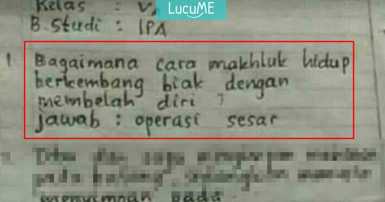 7 Jawaban Siswa Kocak Saat Ujian