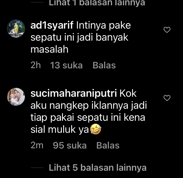 iklan sepatu yg bikin salah paham