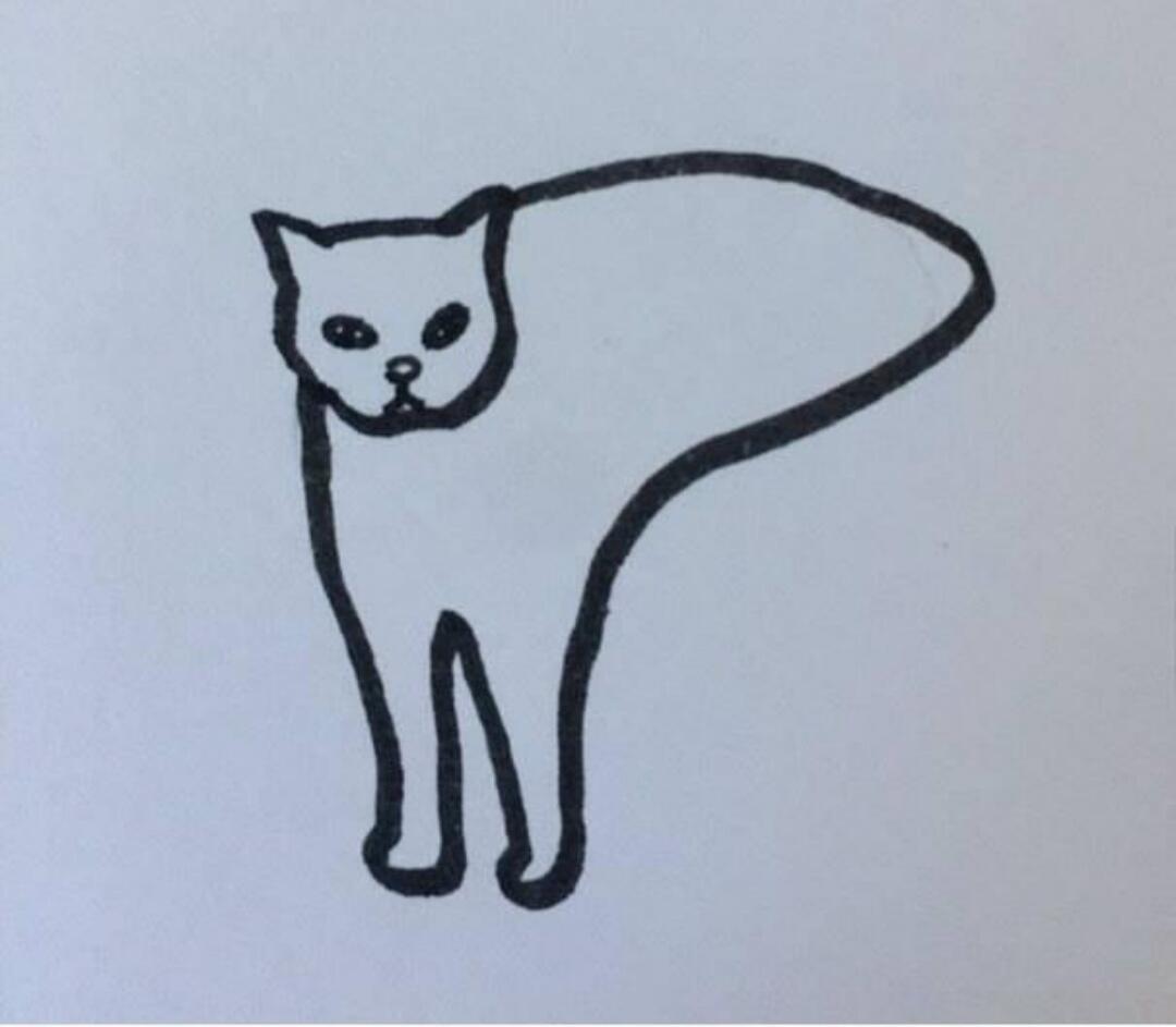 Gokil! 10 Pose Kucing Terkonyol Beserta Ilustrasi Gambarnya Pada Kertas
