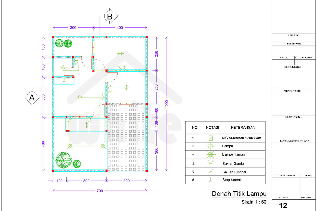 Gambar Kerja Rumah Type 36 [Indo Kontraktor Desain]