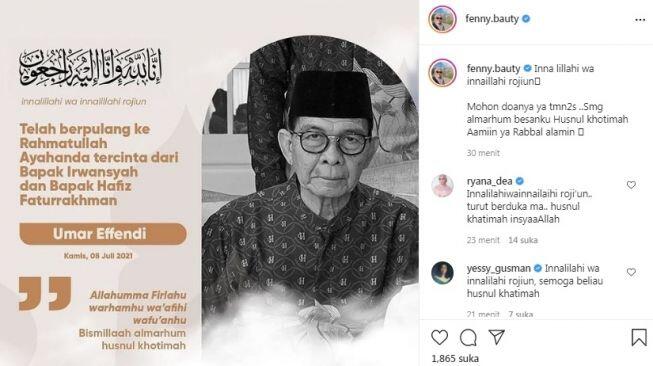 Kabar Duka, Ayah Irwansyah Meninggal Dunia