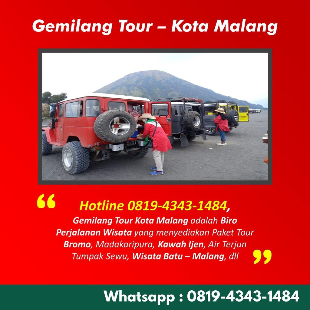 Bromo Tour Juli, Hub 0819-4343-1484