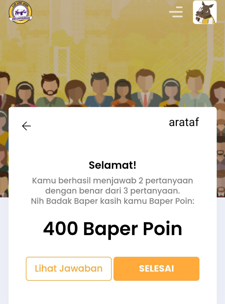 Berburu Baper Poin. Tapi Jangan Baper Lo