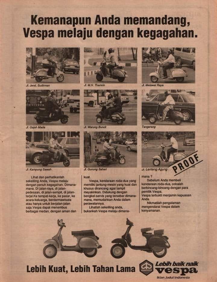 Vespa Melaju Dengan Kegagahan