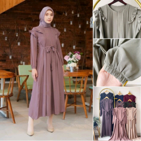 Baju Gamis Sandira | Gamis Polos | Gamis