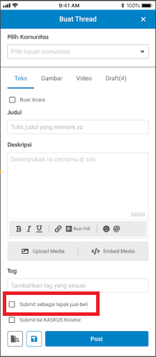 FJB Kaskus Makin Simpel, Gini Cara Jualannya!