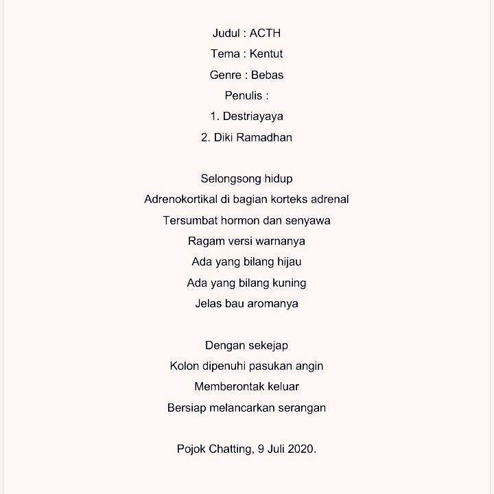 Kentut & Ingus yg Membingungkan